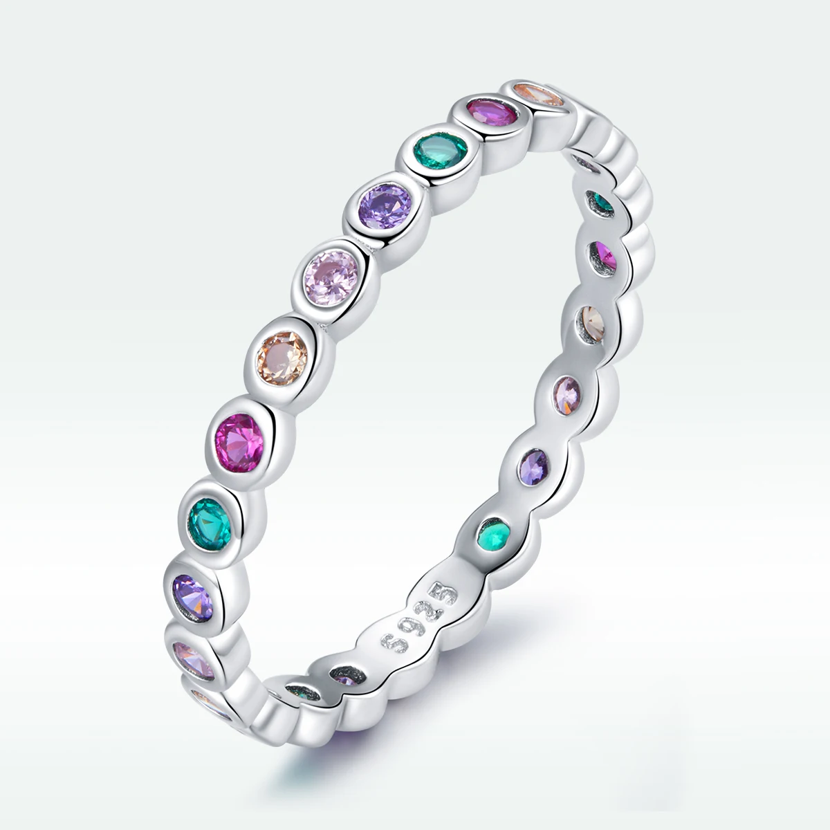 

SCR714 Latest Design jewelry ring 925 sterling silver lucky zirconia rings
