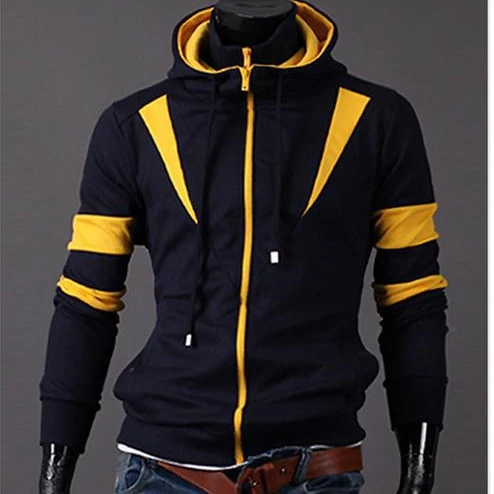 

Factory price wholesale street style men zipper hoodies with custom logo