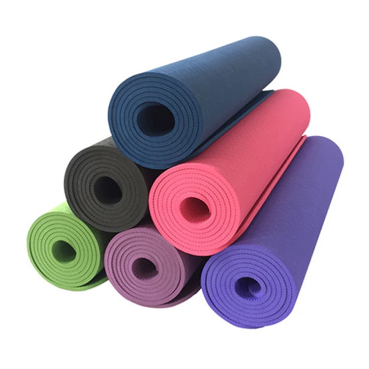 

Double Color Home Exercise Gym Workout Sports Non Slip Custom Eco Friendly Fitness Branded Yoga Matt,TPE Yoga Mat, Customized