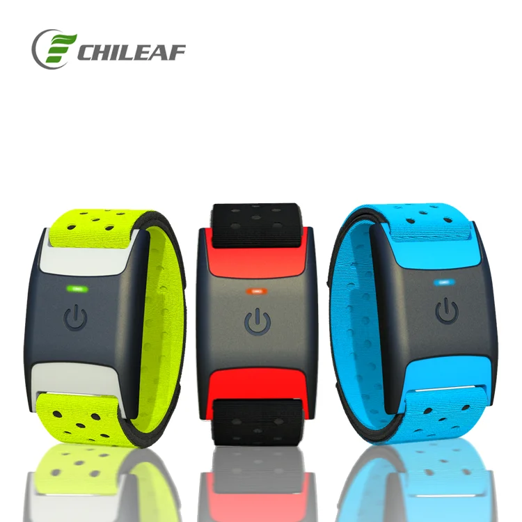 

Chileaf Factory PPG Professional Fitness Tracker Sport Armband Heart Rate Monitor With App SDK, Black&red