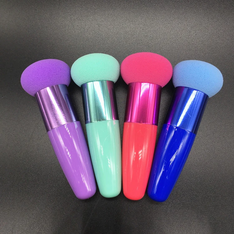 

Advanced makeup stick mushroom head brush powder puff stick mushroom head powder puff stick with handle blush brush cotton brush, Customized color