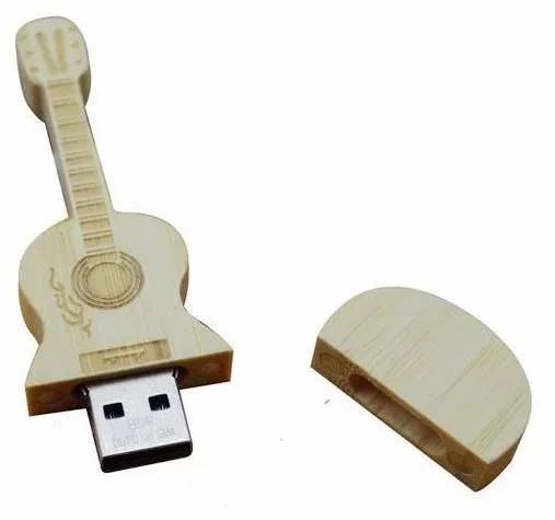 

16GB Bamboo maple wooden guitar shape USB Flash drives pen drive full capacity 8gb 16gb 32gb 64gb 128gb