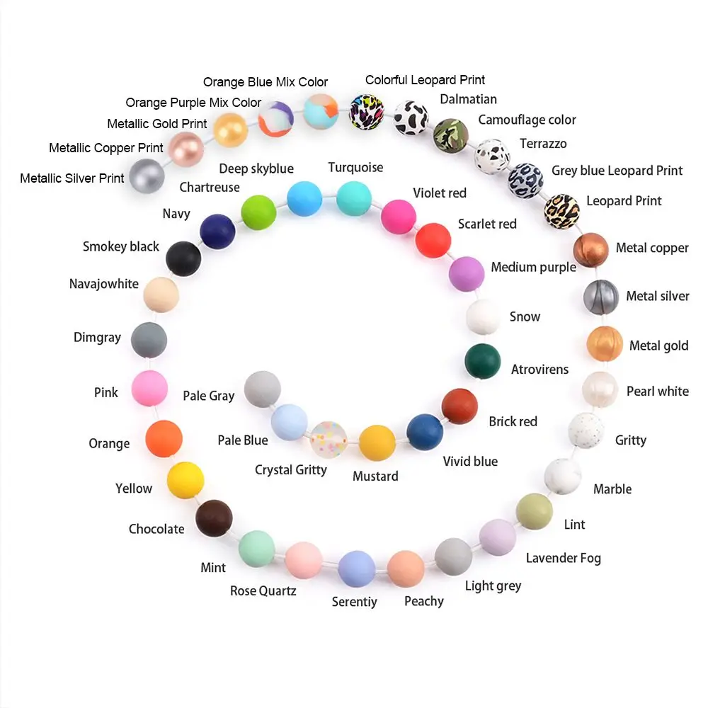 

Silicone Bead BPA Free Loose Silicone Beads Round Soft Silicone Teething Bead Wholesale