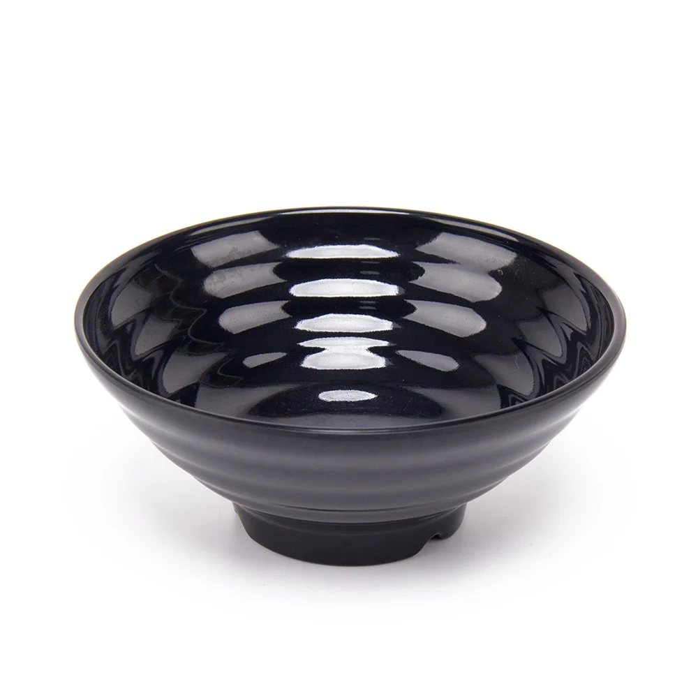 

Wholesale Custom  Black Large Melamine Korean Noodles Soup Bowl