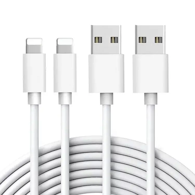 

For iphone usb charging cable 1m 2.1A lightning to usb data cable for iphone charger, White