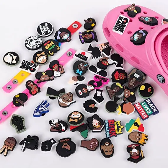 

Croc Shoe Charms Fits for Clog Sandals for Boy Girls Women Party Favors Birthday Gifts Shoes Decoration