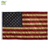 3x5 Tea Stained American Flag - Custom 3x5ft USA US Polyester Flags - Outdoor Indoor Use