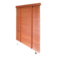 

Hot sale 50mm horizontal classical elegant blackout wood windows blinds for home