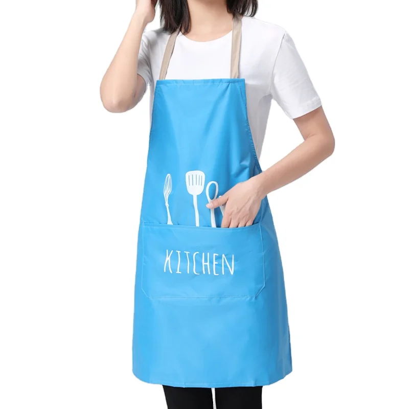 

Customized LOGO PVC Solid Waterproof Braces Kitchen Work Apron