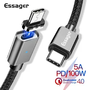 Magnetic USB C to USB C Braided Cable MacBook Pro & Huawei P30