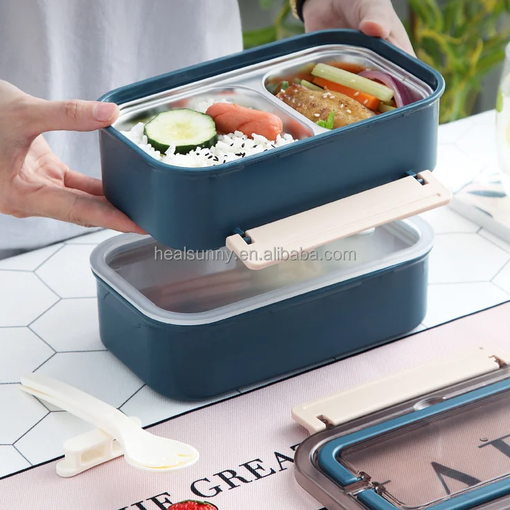 

Leak proof hot box stainless steel food carrier stainless steel lunch box, 3 colors or customized color