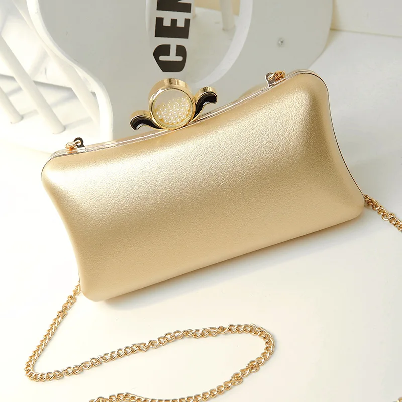 

Wholesale Women The New Dinner Pearl Diamond Chain Fashion Trend Drop Shipping Shoulder Messenger Bag, Black, gold, silver, pink, golden bump, silver bump, gray bump