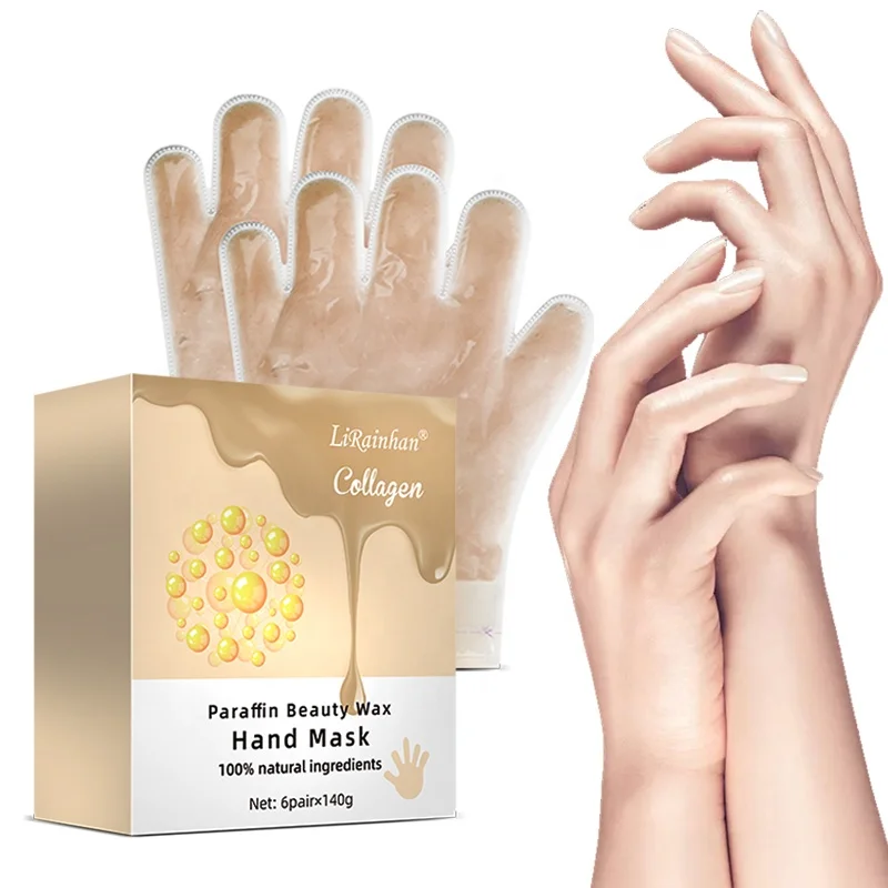 

Wholesale Private Label Paraffin Wax Natural Collagen Paraffin Beauty Wax Hand Mask Whitening Moisturizing Hand Mask
