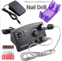 

Pro 30000RPM Pedicure Manicure White/Black Electric Nail Drill Machine File Bits