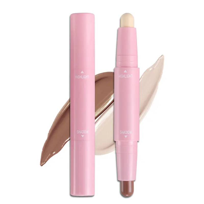 

Double-ended Contouring Bronzer Waterproof Brighten Highlighter Shadow Face body Makeup Highlight and Contour Stick