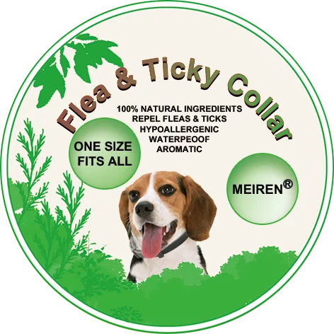 

New design box-dogs flea and tick collar silicone pet collar,no deet no chemical safe for pet, Gery