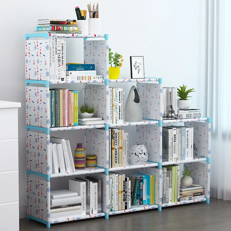 
DIY household simple storage cabinet adjustable bookcase large capacity bookshelf 