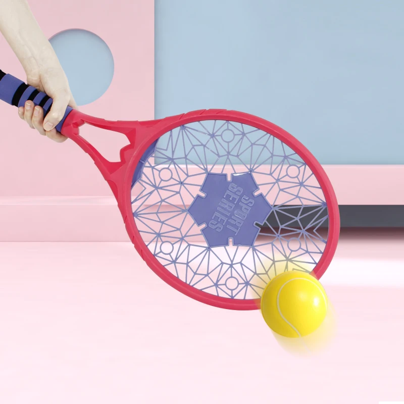

Xiaoboxing China factory best gift outdoor sports toys 2pcs plastic kids beach tennis rackets with 2pcs balls, As photo