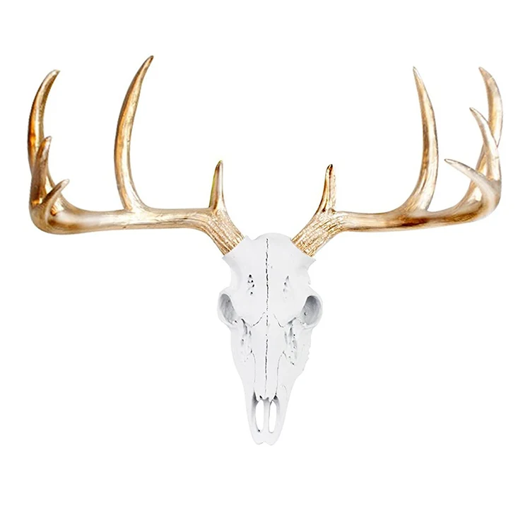 
Wholesale resin animal head white deer head, wall mounted deer head resin/  (1600109660579)