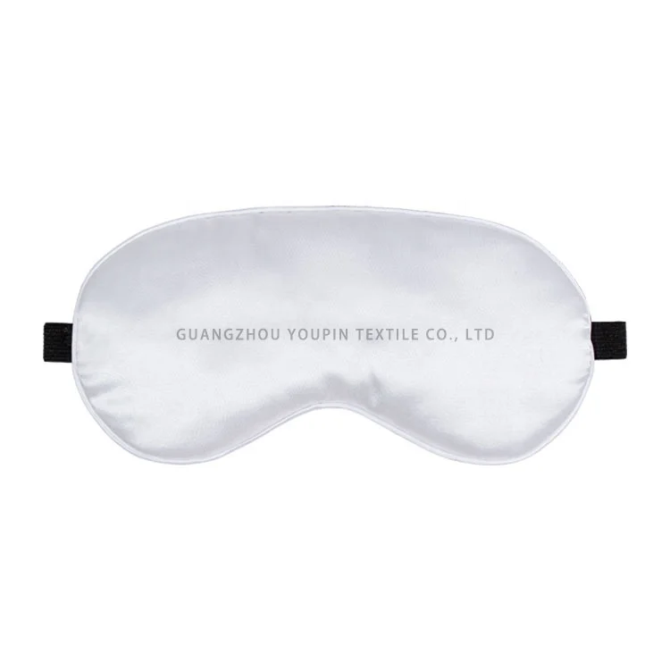 

Digital Printing Sublimation Blank Silk Sleeping Eye Masks, White