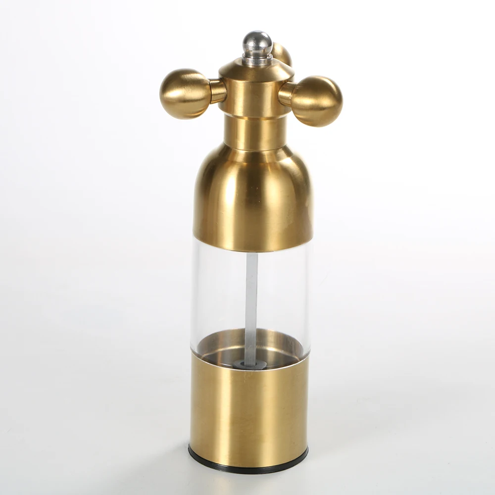 Custom Wholesale Best Selling Stainless Steel Adjustable Pepper Mill Grinder Manual Salt and Pepper Grinder