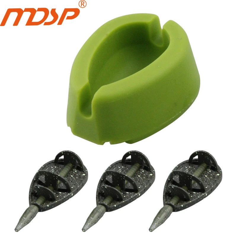

MDSP New style Feeder fishing 3 pcs inline flat method feeder cage & mould set