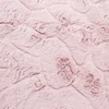 China factory high quality Flannel coral rabbit print faux fur throw long fabric