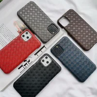 

For iPhone 11 PRO MAX Leather Case BV Weave Protective Cover Luxury Grid Slim Cases For iPhone 6 6S 7 8 Plus X XS MAX