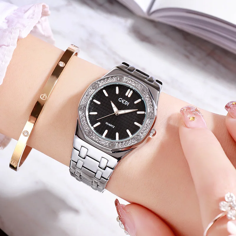 

Brands Luxury Wristwatches Elegant Women Watches Waterproof Diamond Watch Ladies, Optional
