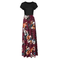 

Wholesale plus size Casual dresses 2020 india fashion China Supplier long belt print skirt low price