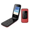 Hotsale T 32 2.4" Dual Screen Wireless FM Radio Dual Sim 3G Mobilephone Folding Keypad Mobile
