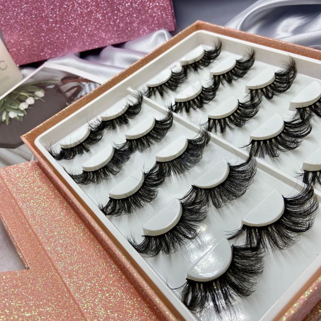 

Dasen lashes3d wholesale vendor 25mm full strip lashes eye 3d mink eyelashes, Natural black