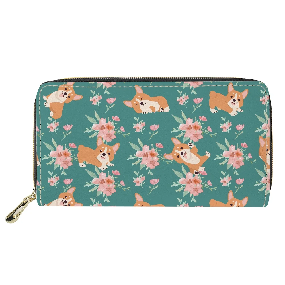 

Custom Wallet Coin Clutch Long Cute puppy Printed Ladies Purses Soft Pu Leather Luxury Wallets For Women Designer Wallet 2022