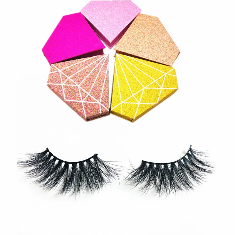 

Wholesale Private Label 3D Mink 25MM Eyelashes Vendor False Eye Lash with custom lash package