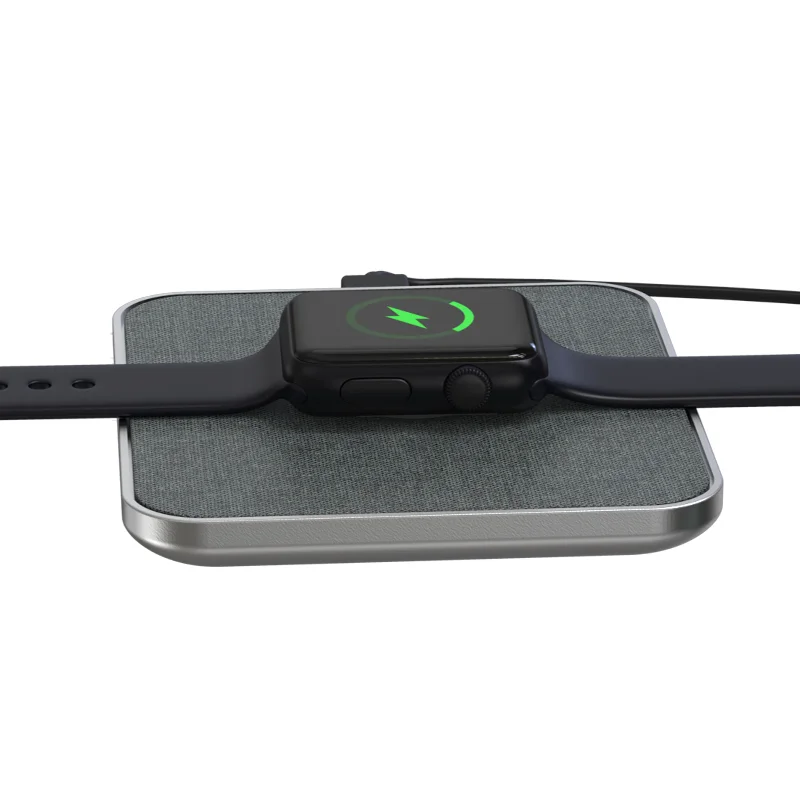 

3 in 1 Wireless Charger For Iwatch With Low Price, Gray/black ,can customized
