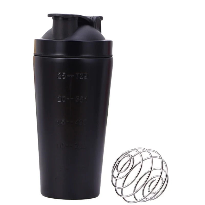 

2021 New Wholesale Powder Coating Insulated Sport Blender Stainless Steel Gym Bottles Mixer Water Protein Shaker, Customized color acceptable