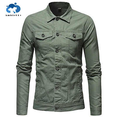 AMBIELLY Fashion Boys Custom Wholesale colorful Jeans Jacket Mens Denim Jean Jacket