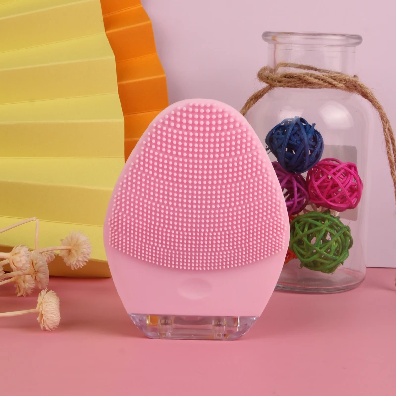 

Promotional competitive price wash face cleansing brush water proof oem facial cleansing brush with case, Pink red blue