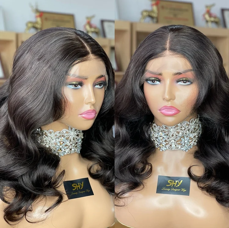 

Single Knots 13x4 Front Lace Wigs 100% Virgin Human Hair For Sale Cheap Ready To Ship SHY HAIR