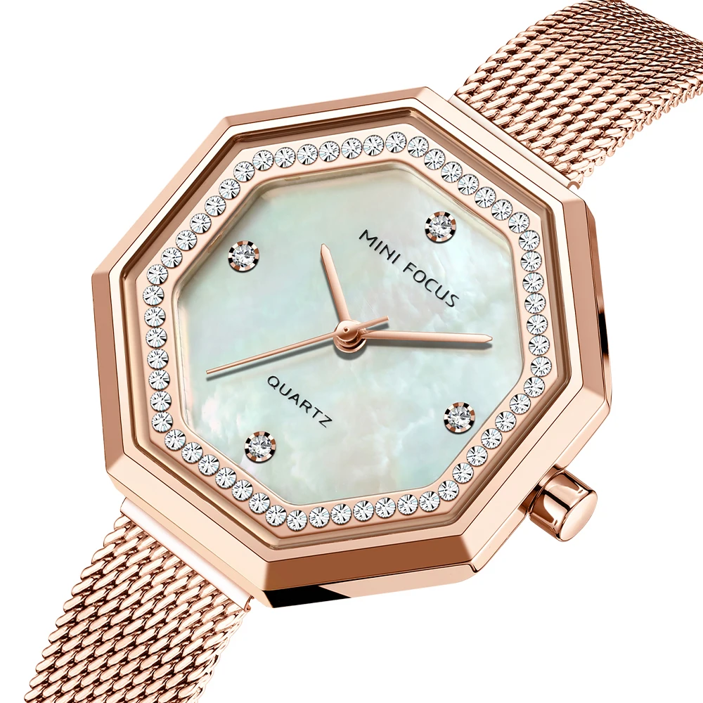 

Top Brand Women Watches Luxury 2020 Fashion Diamond Ladies Wristwatches Stainless Steel Rose Gold Mesh Strap Female Quartz Watch, Ips ipb ipg iprg