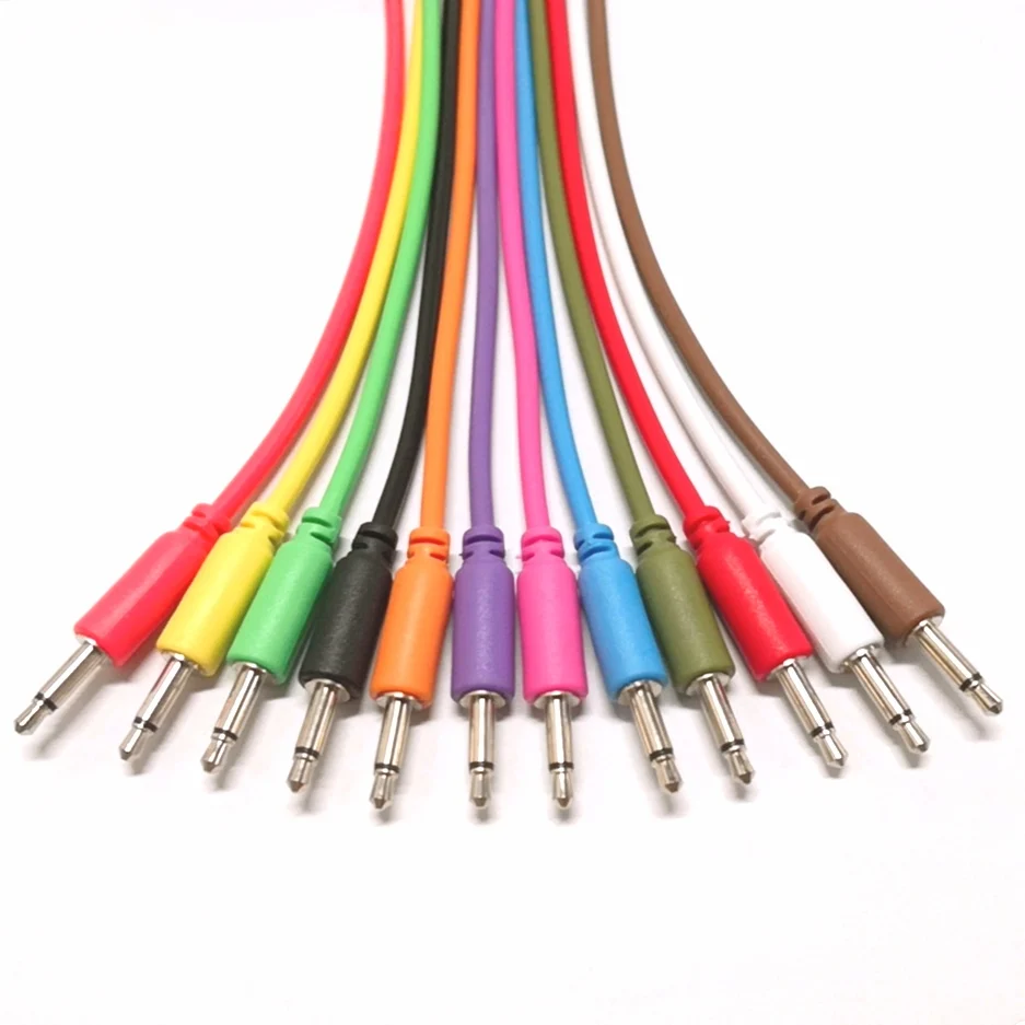 

3.5mm mono patch cable Eurorack Patch Cables for modular synthesizers, Colorful