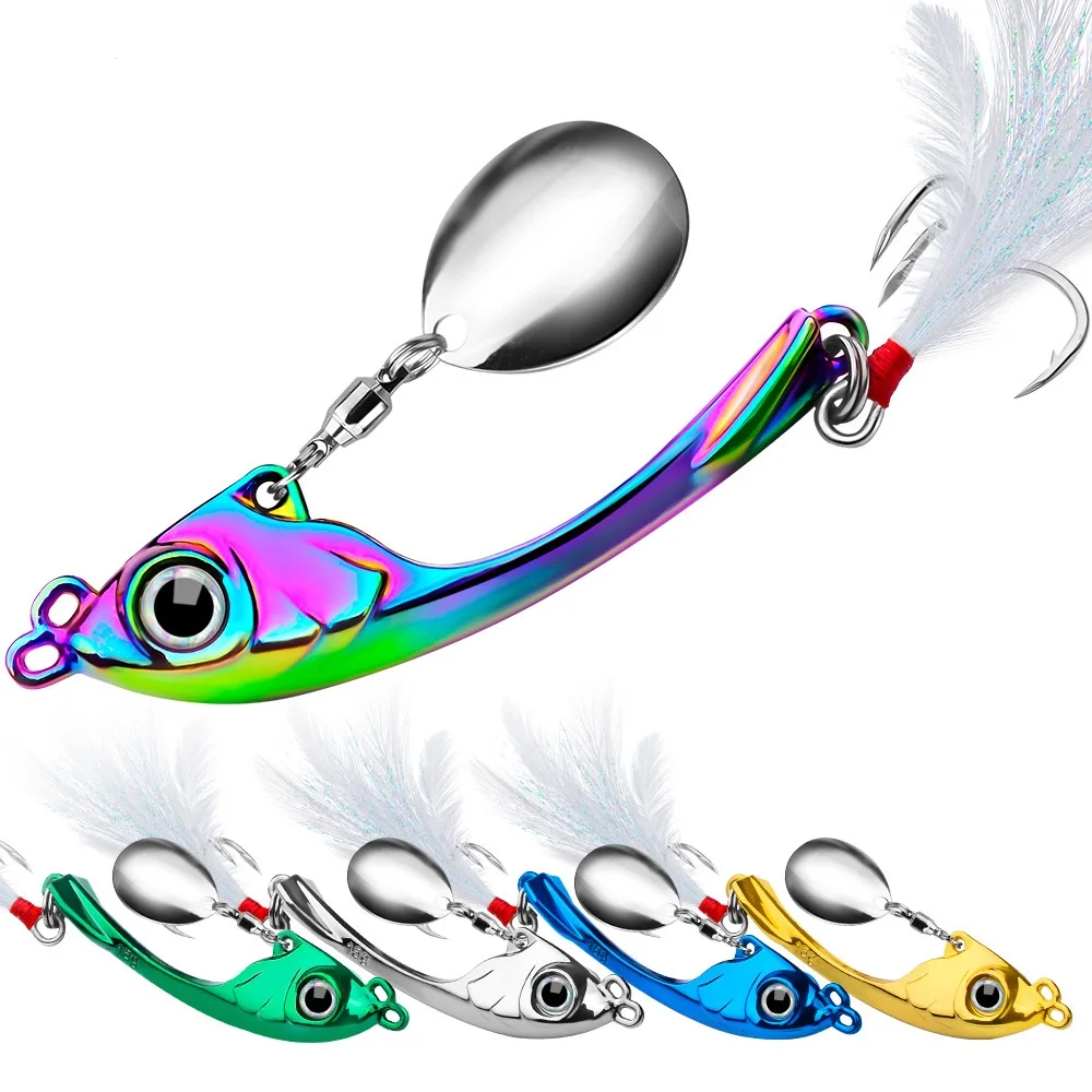 

JETSHARK 9g 13g 17g 3D Eyes Top Quality Metal Simulation VIB With Treble Hook Japan Metal VIB Lures vib fishing lures