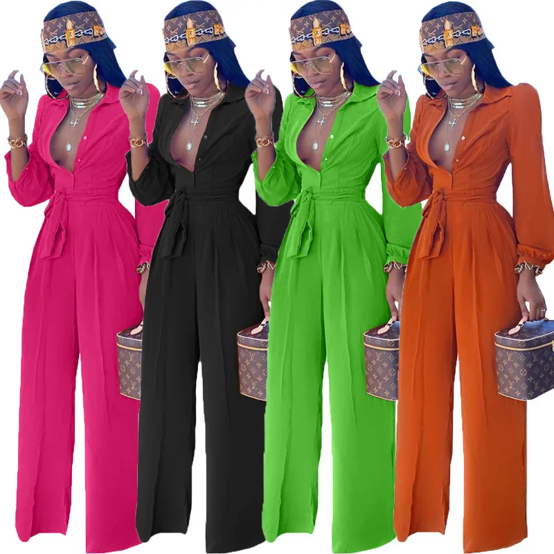 Autumn Clothes The New European And American Women's Clothing Office Lady Women Jumpsuits And