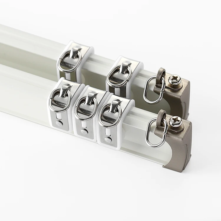 

Factory price curtain accessories flexible aluminium curtain track/curtain rail /curtain rod, Ivory white/champagne