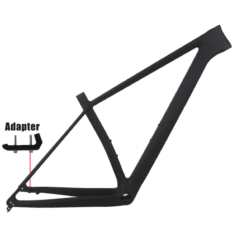 

New 29er Boost 29er plus Superlight Carbon frame T800 BB92 Hard tail MTB Frame FM199 Max tire 29er*2.35, Black