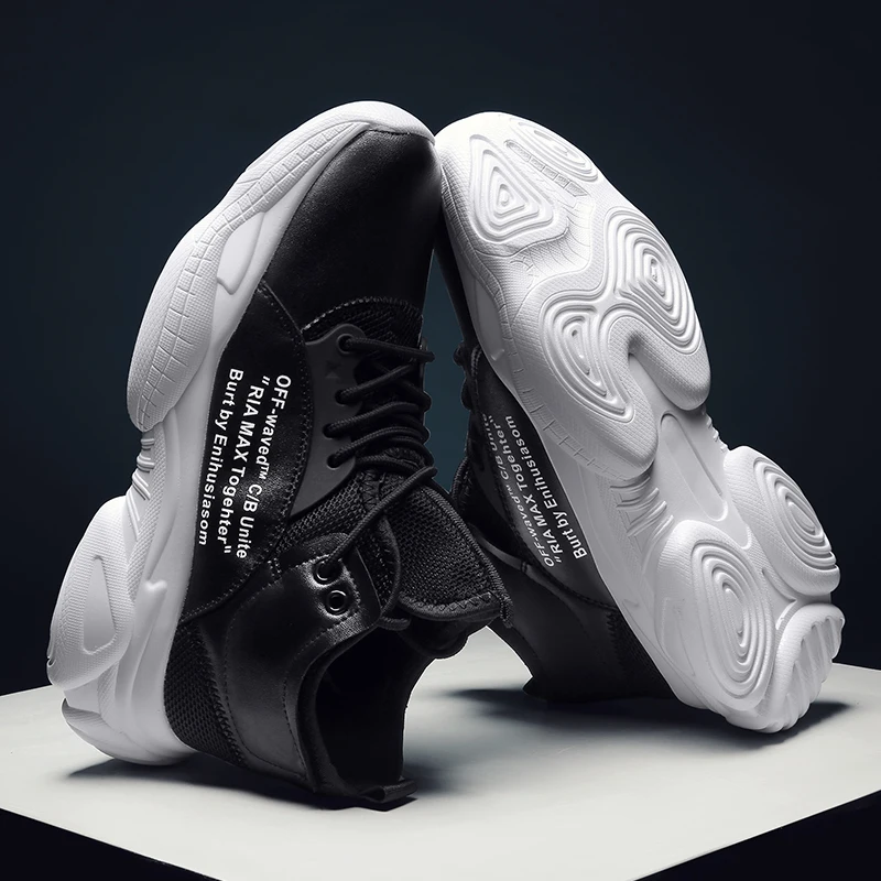 

Soft comfort shoes rubber soles casual shoes men sneaker leather