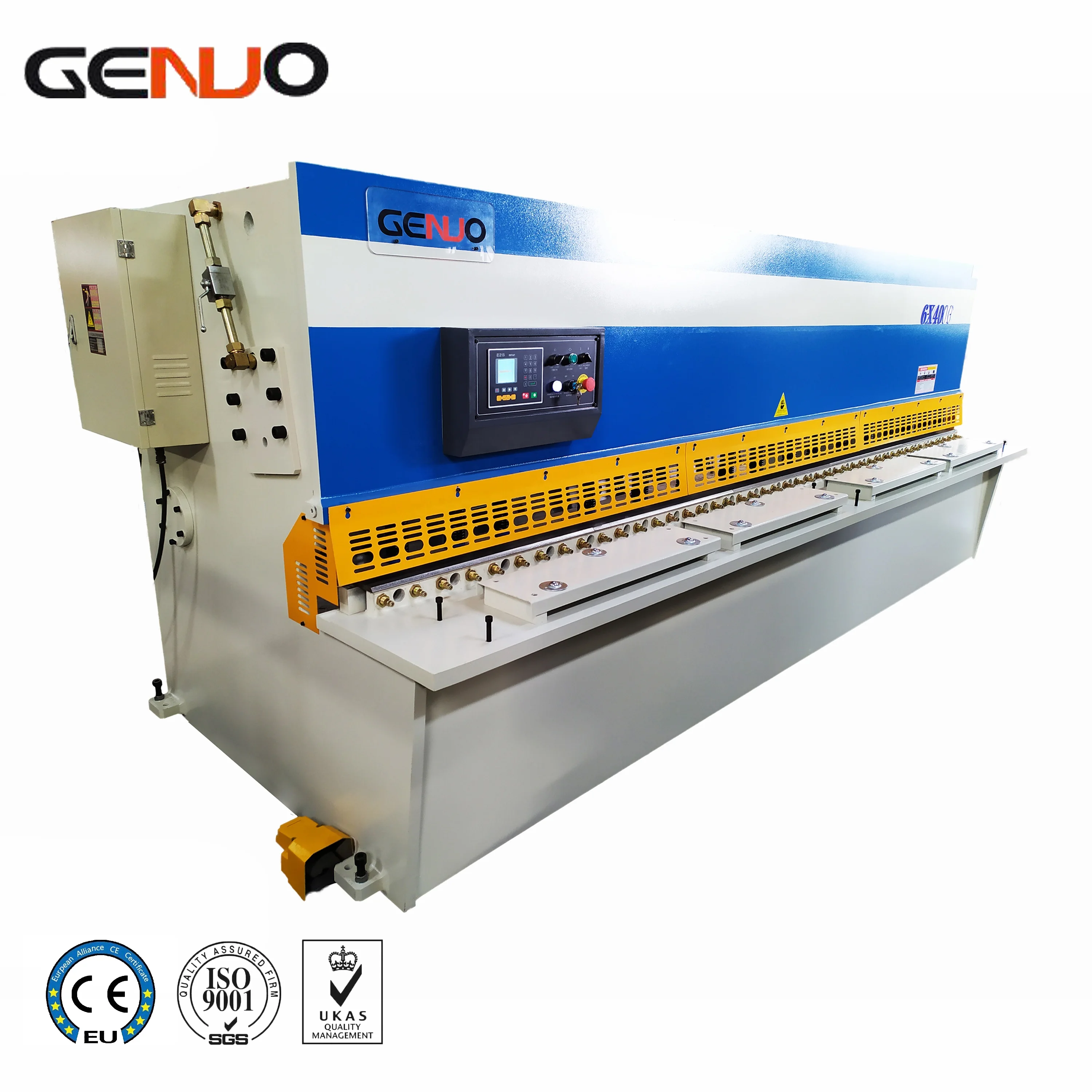 
4mm*2500mm automatic metal sheet plate hydraulic shearing machine price with E21s CNC control 