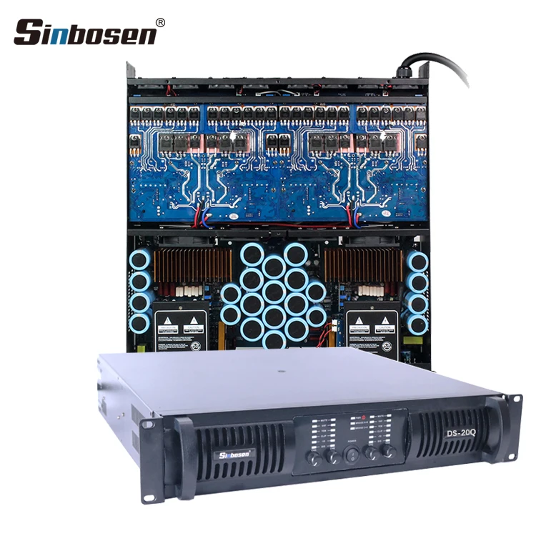 

Sinbosen saund system amplifier DS-20Q 4 channels audio 5000w amplifier sub for concert