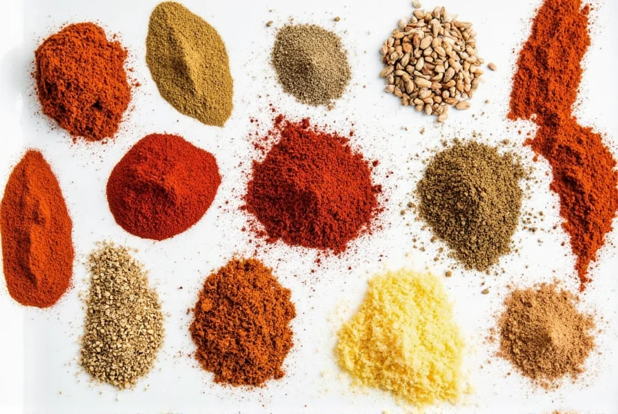 World map showing different spice blends