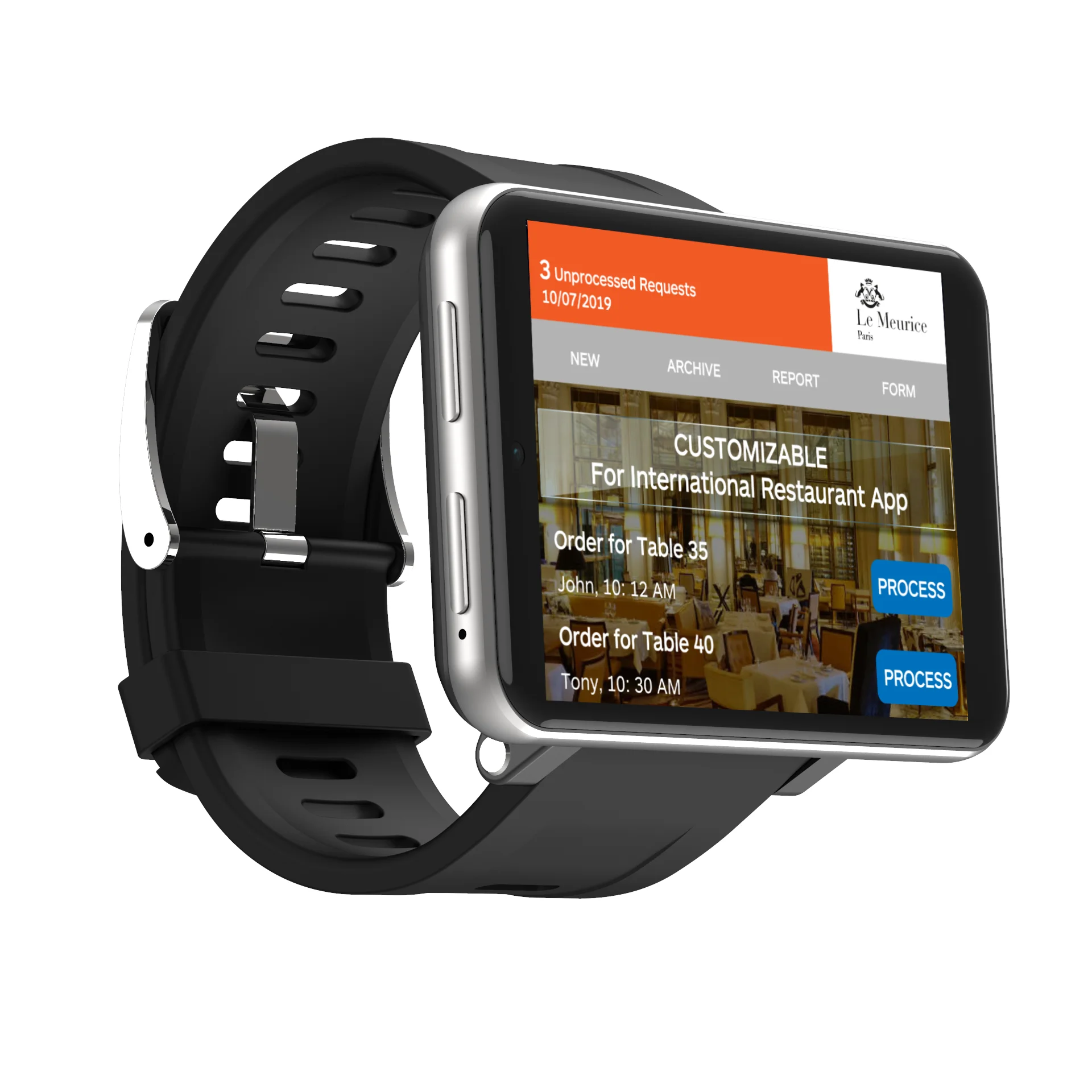 

2020 DM100 IP67 Waterproof SDK Programmable Android 4G Smart Watch